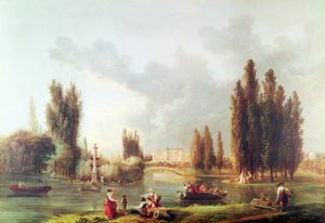 Il parco e il castello di Mereville da Hubert Robert